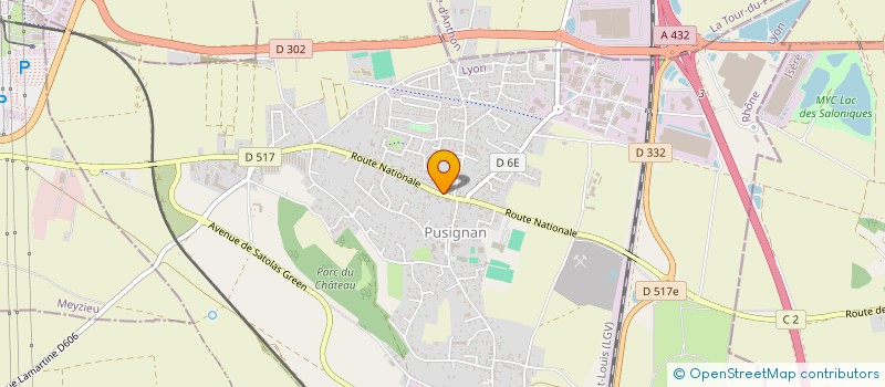 localisation de l'entreprise CB DIFFUSION  PUSIGNAN