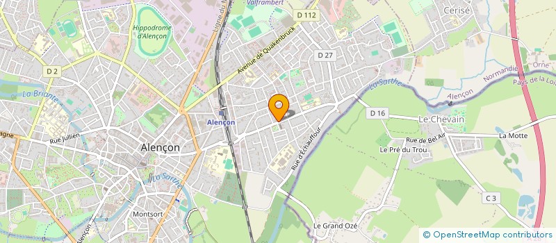 localisation de l'entreprise CB DIFFUSION FRANCE ET DOM-TOM à ALENCON