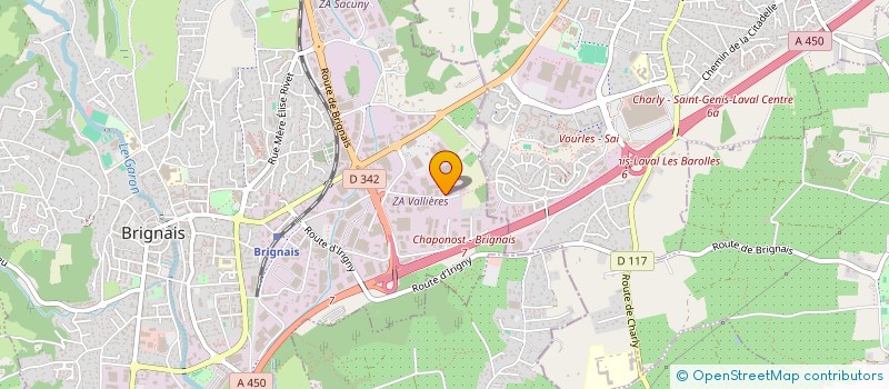 localisation de l'entreprise CB DISTRIBUTION  BRIGNAIS