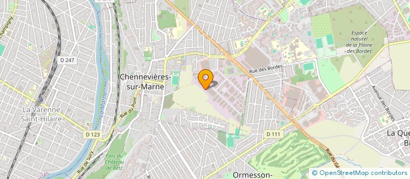 localisation de l'entreprise CB DISTRIBUTIONS  CHENNEVIERES-SUR-MARNE