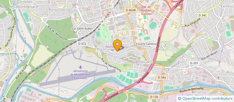 localisation de l'entreprise CB DUBOIS  ARBOUANS