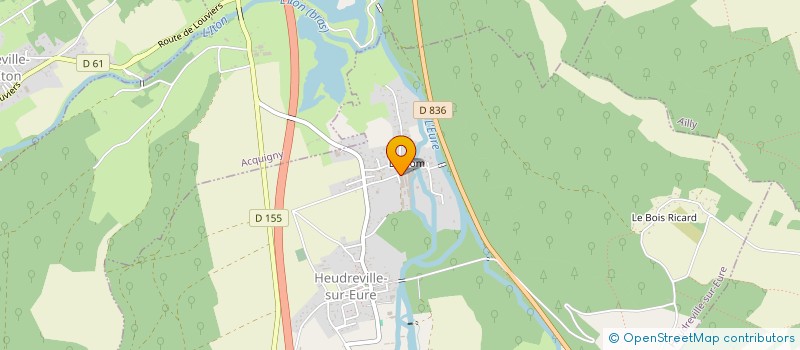 localisation de l'entreprise CB ENVIRONNEMENT à HEUDREVILLE-SUR-EURE