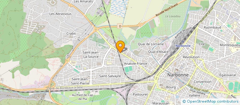 localisation de l'entreprise CB FINANCEMENTS à NARBONNE