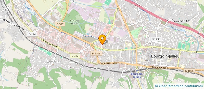 localisation de l'entreprise CB FINANCES  BOURGOIN-JALLIEU