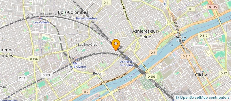 localisation de l'entreprise CB FLATS à ASNIERES-SUR-SEINE