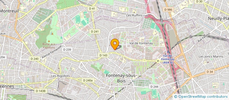 localisation de l'entreprise CB FORMATION à FONTENAY-SOUS-BOIS