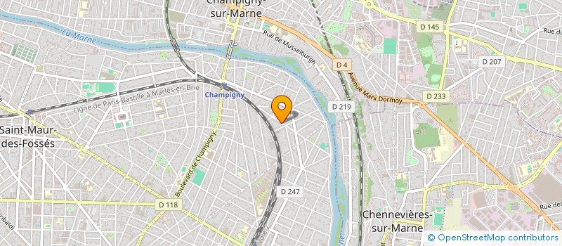 localisation de l'entreprise CB & G à SAINT-MAUR-DES-FOSSES