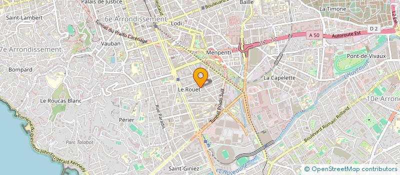 localisation de l'entreprise CB GYN à MARSEILLE