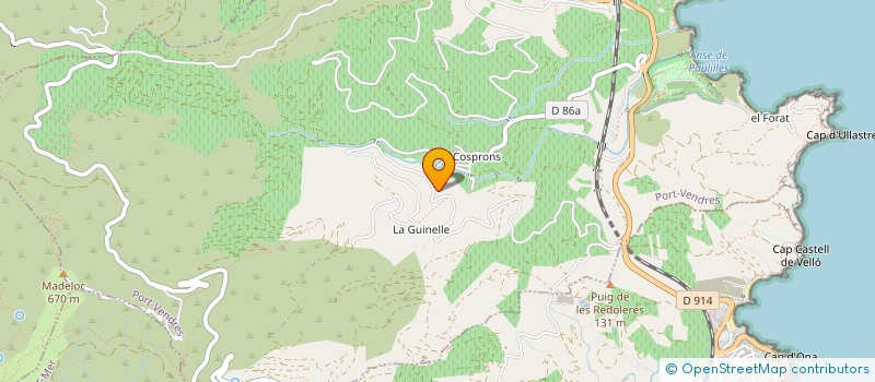 localisation de l'entreprise CB HOLDING 2022 à PORT-VENDRES