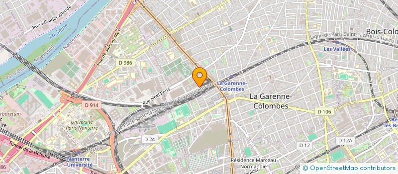 localisation de l'entreprise CB HOLDING  COLOMBES