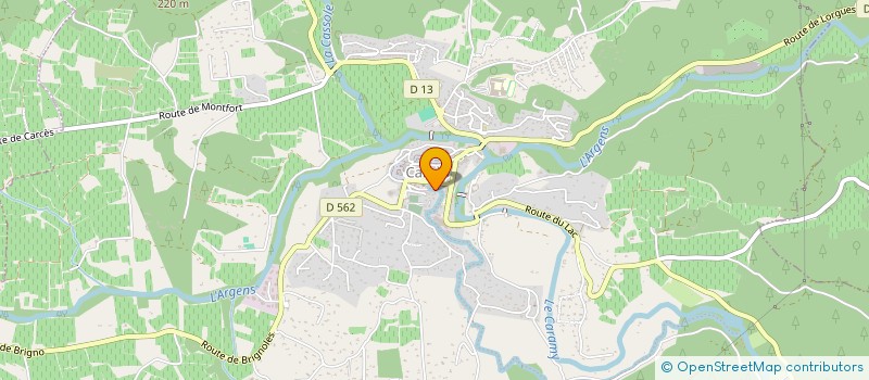 localisation de l'entreprise CB IMMO  CARCES