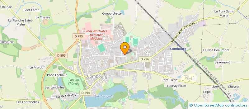 localisation de l'entreprise CB IMMOBILIER  COMBOURG