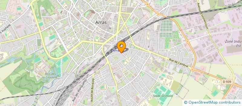 localisation de l'entreprise CB IMMOBILIER II à ARRAS