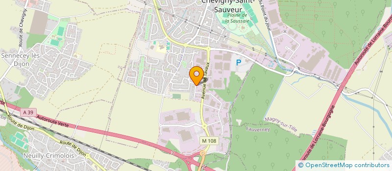 localisation de l'entreprise CB IMMOPARTS  CHEVIGNY-SAINT-SAUVEUR