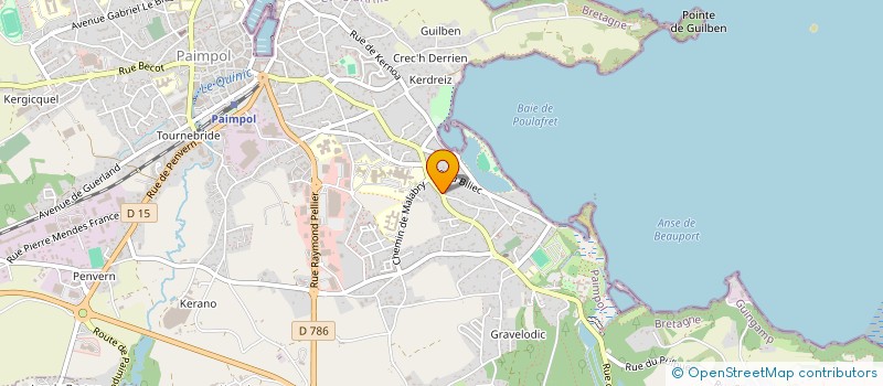 localisation de l'entreprise CB INVEST  PAIMPOL