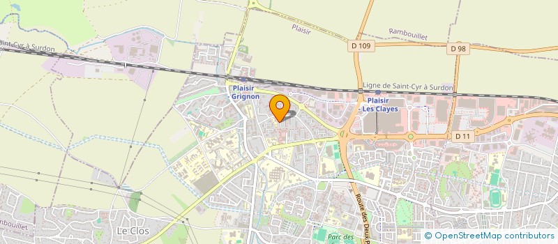 localisation de l'entreprise CB INVEST à PLAISIR