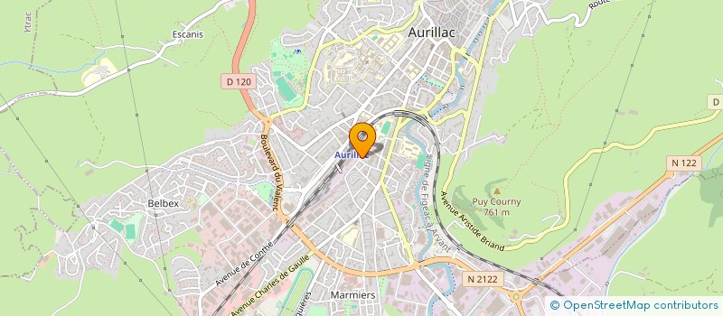 localisation de l'entreprise CB INVEST à JUSSAC