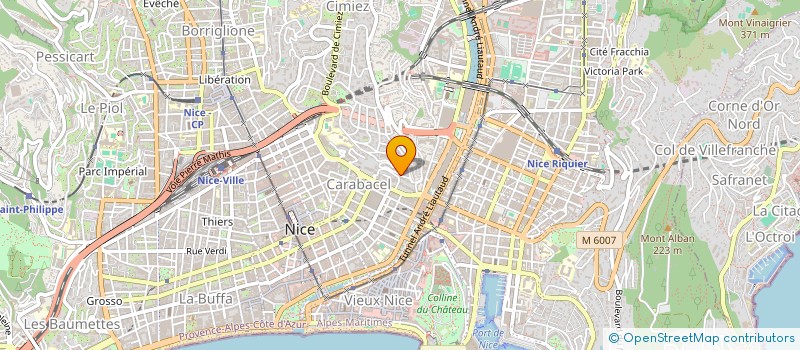 localisation de l'entreprise CB INVEST  NICE