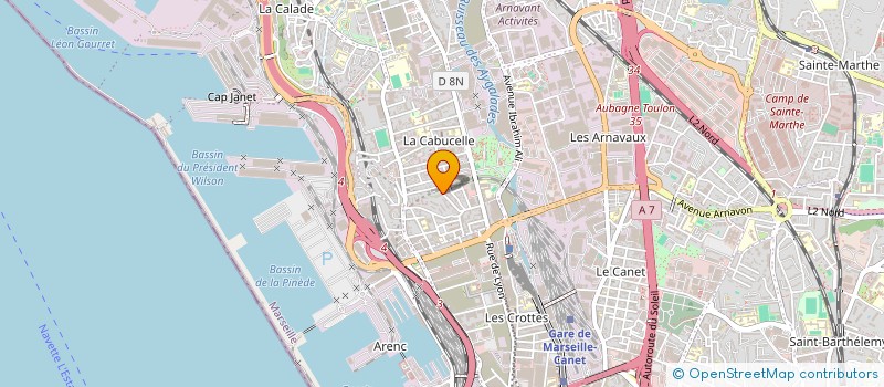 localisation de l'entreprise CB INVEST à MARSEILLE