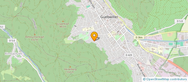 localisation de l'entreprise CB INVEST  GUEBWILLER