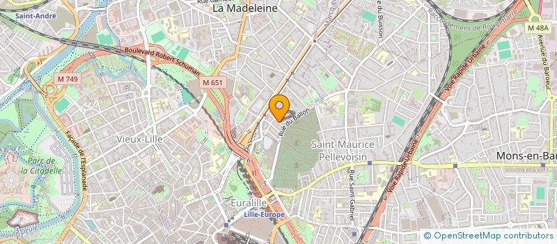 localisation de l'entreprise CB INVEST à LA MADELEINE