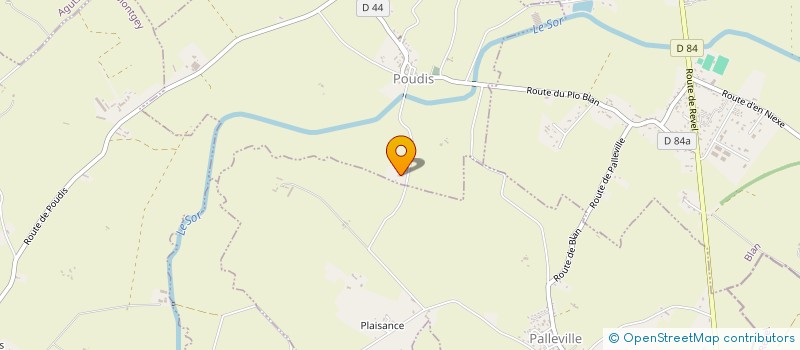 localisation de l'entreprise CB INVESTISSEMENT  POUDIS