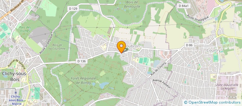 localisation de l'entreprise CB MANAGEMENT  COUBRON