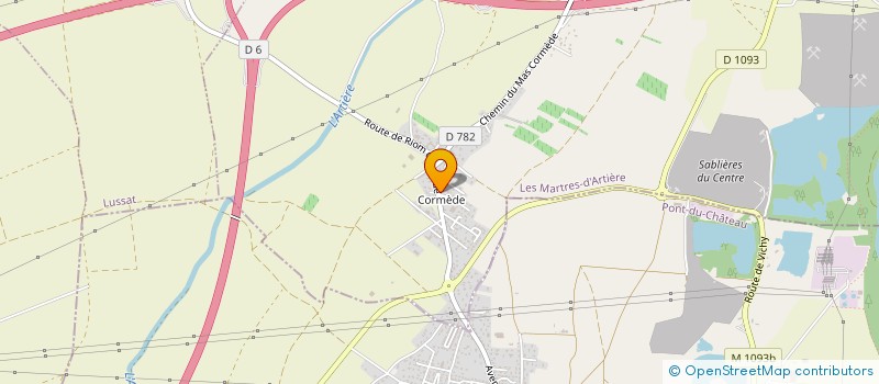 localisation de l'entreprise CB MECA à LES MARTRES-D'ARTIERE