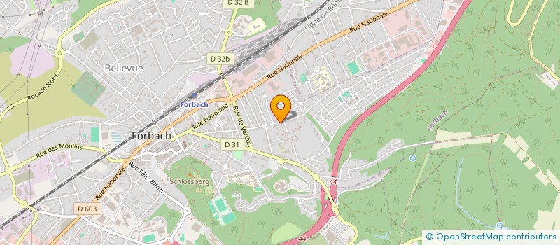 localisation de l'entreprise CB - MEUBLE  FORBACH