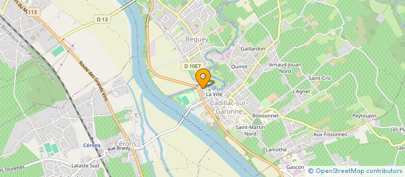 localisation de l'entreprise CB MODELISME  CADILLAC-SUR-GARONNE