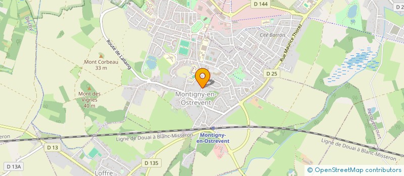 localisation de l'entreprise CB MULTISERVICES  MONTIGNY-EN-OSTREVENT