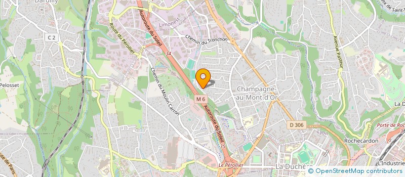 localisation de l'entreprise CB NUTRITION  CHAMPAGNE-AU-MONT-D'OR