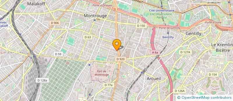 localisation de l'entreprise CB OPTIQUE à MONTROUGE