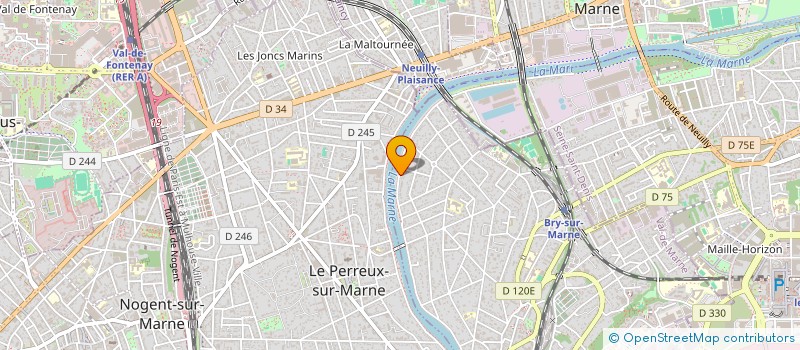 localisation de l'entreprise CB-OPTIQUE à BRY-SUR-MARNE