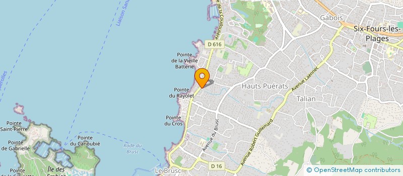 localisation de l'entreprise CB ORTEGA à SIX-FOURS-LES-PLAGES