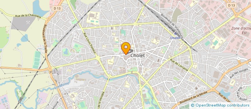 localisation de l'entreprise CB PARTNERS à CHOLET