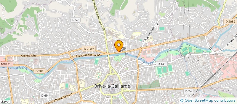 localisation de l'entreprise CB PATRIMOINE ET FINANCE  BRIVE-LA-GAILLARDE