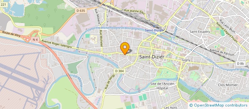 localisation de l'entreprise CB PHARMA à SAINT-DIZIER