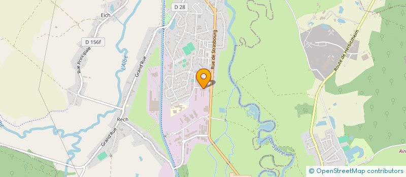 localisation de l'entreprise CB PIECES AUTO  SARRALBE