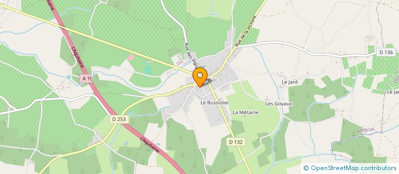 localisation de l'entreprise CB PREST' ACTION  REIGNAC