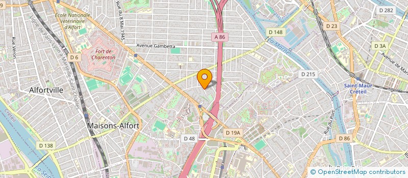 localisation de l'entreprise CB PROD  MAISONS-ALFORT