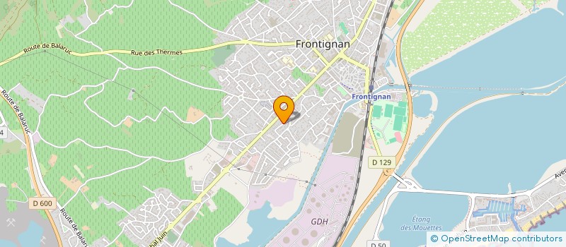 localisation de l'entreprise CB PROMOTION à FRONTIGNAN