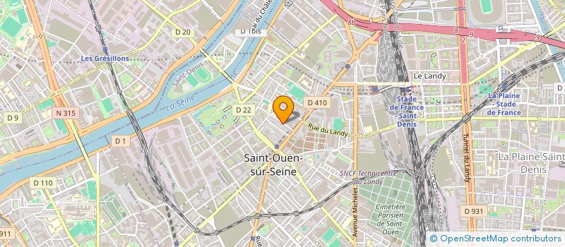 localisation de l'entreprise CB PROTEC à SAINT-OUEN-SUR-SEINE