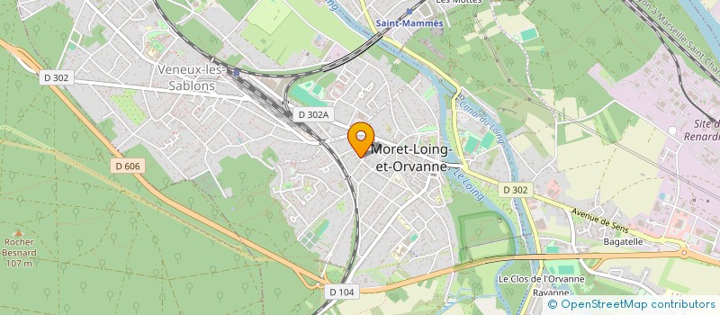 localisation de l'entreprise CB-RD à MORET-LOING-ET-ORVANNE