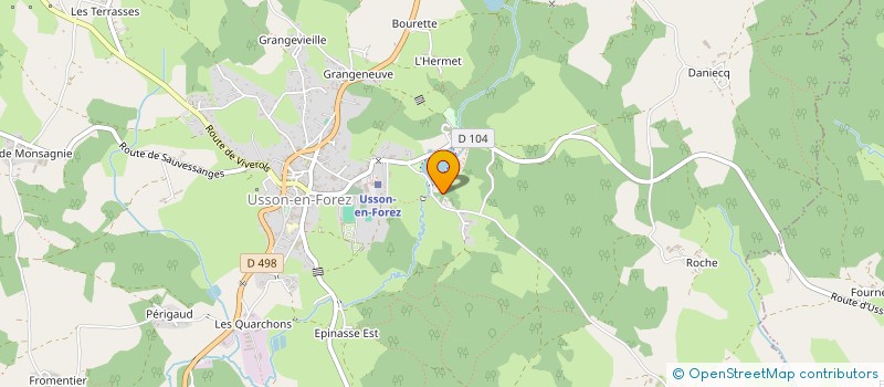 localisation de l'entreprise CB RENOV à USSON-EN-FOREZ