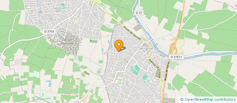localisation de l'entreprise CB RENOV à SERIGNAN