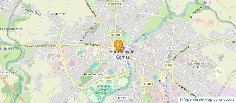 localisation de l'entreprise CB REPRO à FONTENAY-LE-COMTE