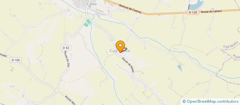 localisation de l'entreprise CB RESTAURATION  CUQ-TOULZA