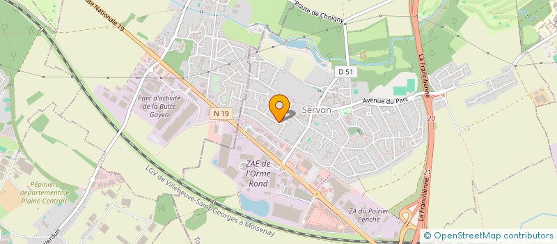 localisation de l'entreprise CB SCAN à SERVON
