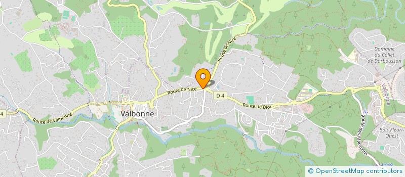 localisation de l'entreprise CB SEARCH à VALBONNE
